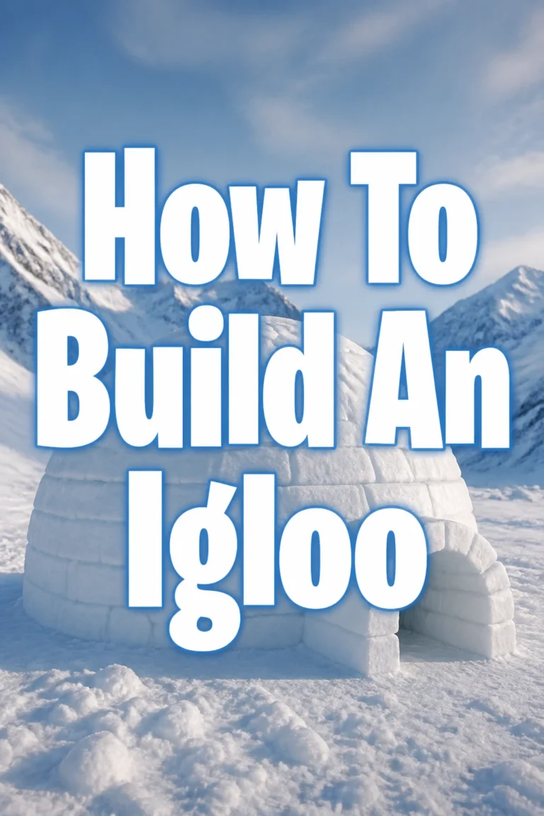 How To Build An Igloo