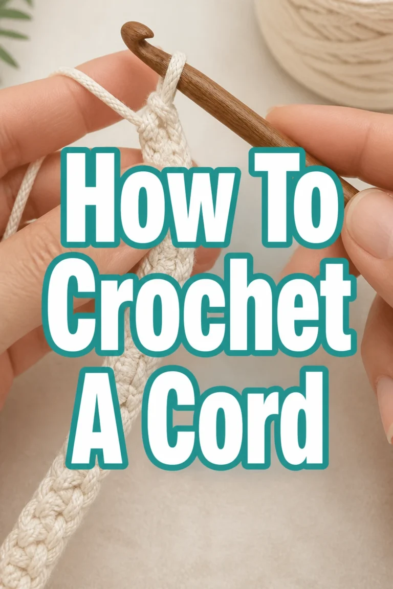 How To Crochet A Cord