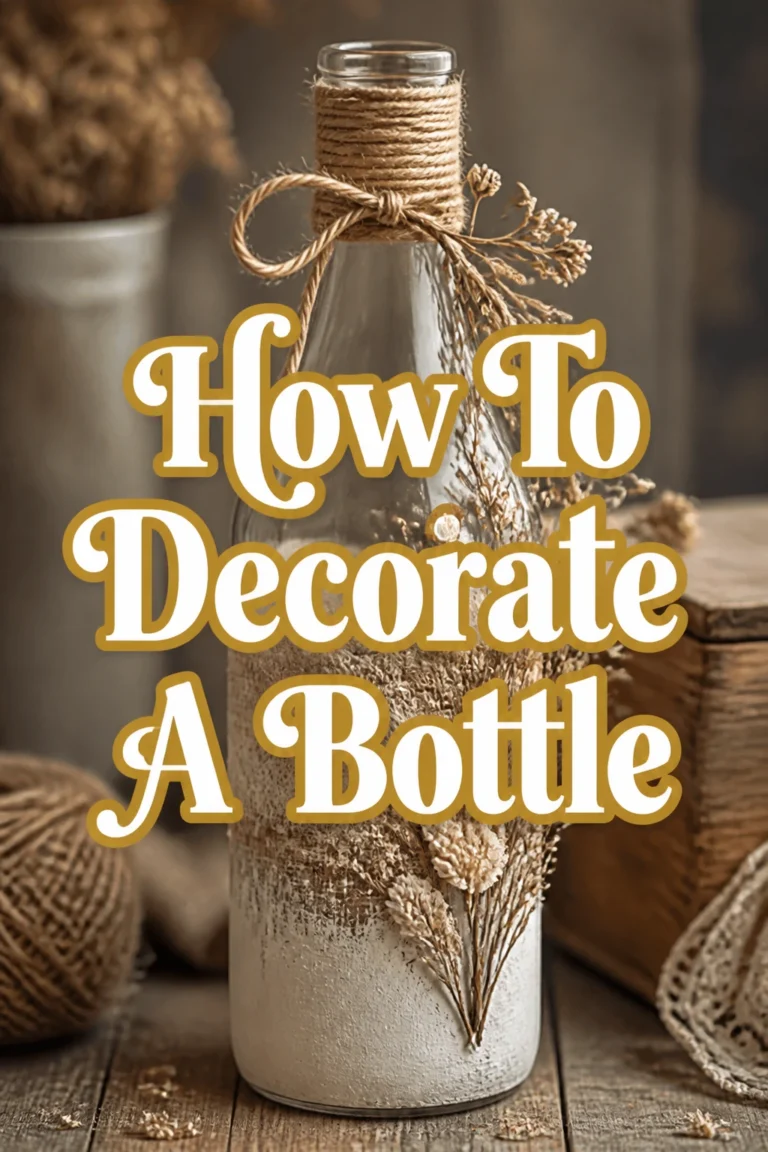 How To Decorate A Bottle