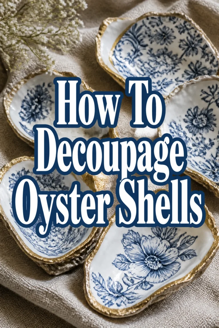 How To Decoupage Oyster Shells