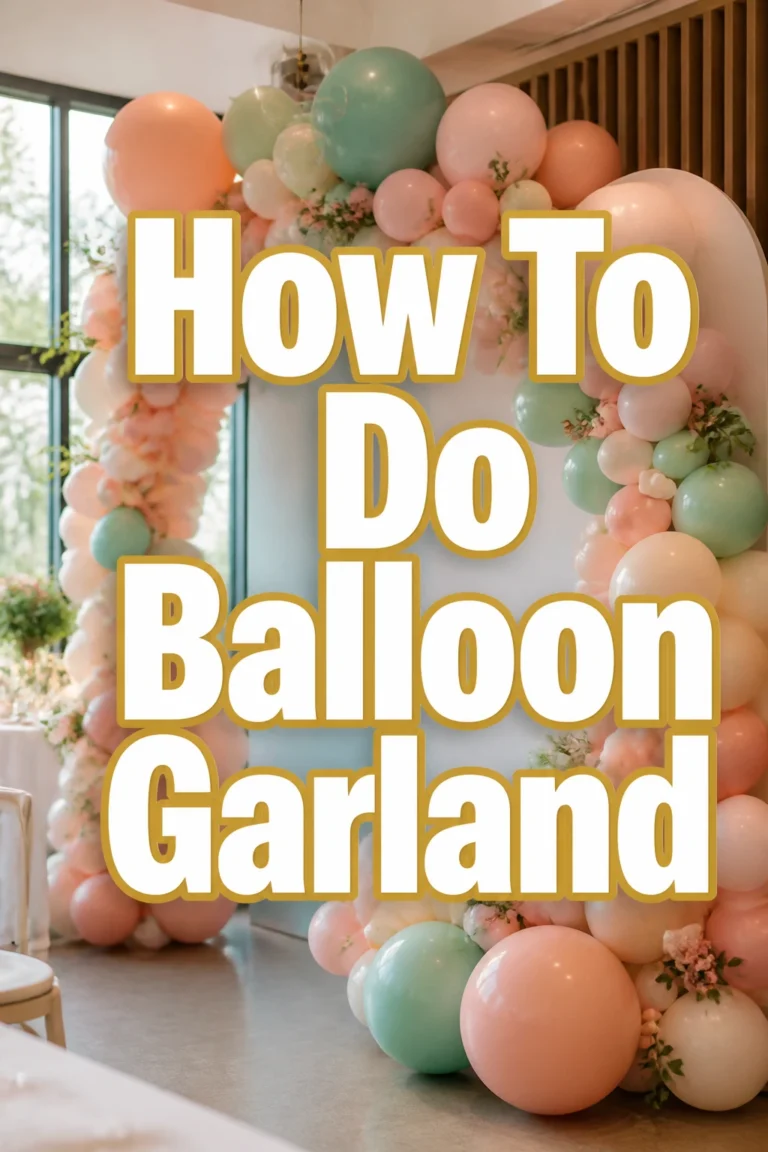 How To Do Balloon Garland