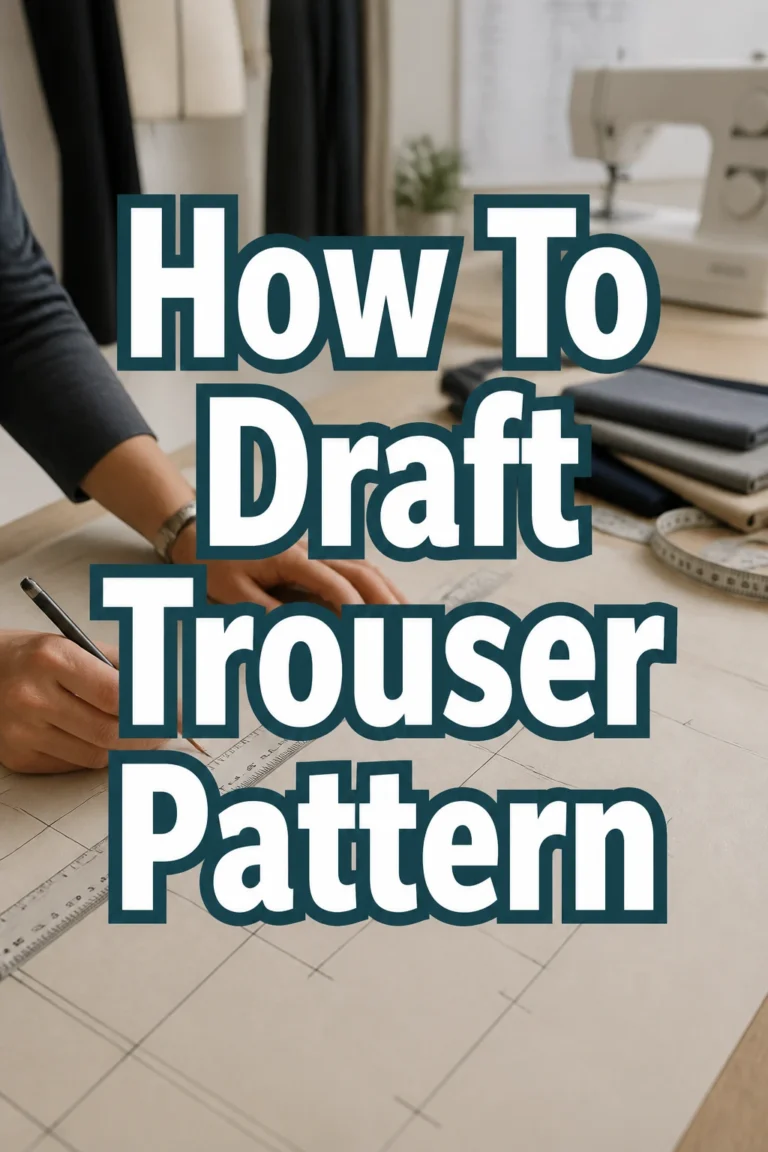 How To Draft Trouser Pattern
