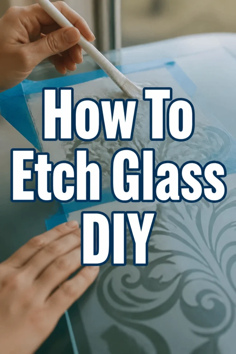 How To Etch Glass DIY