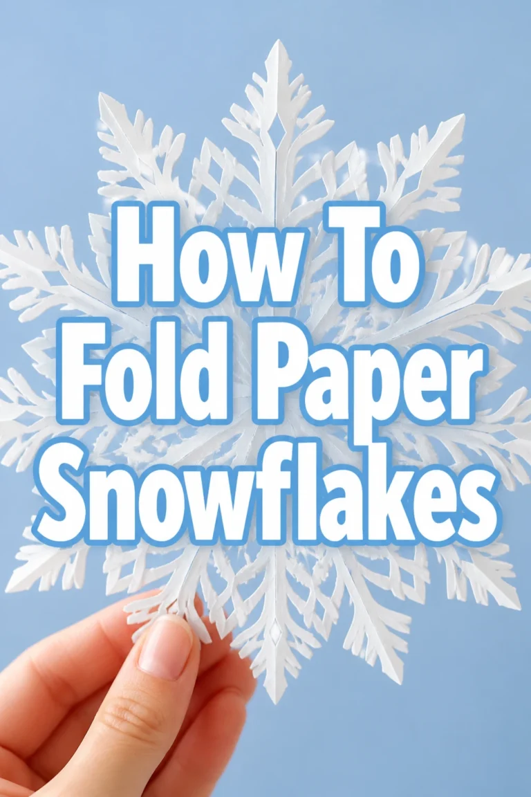 How To Fold Paper Snowflakes