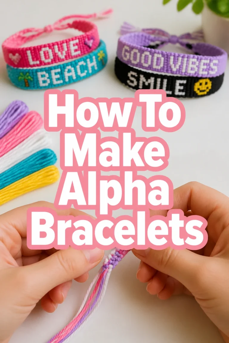 How To Make Alpha Bracelets