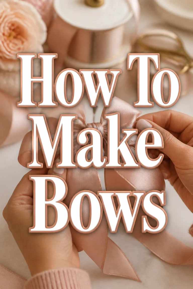 How To Make Bows