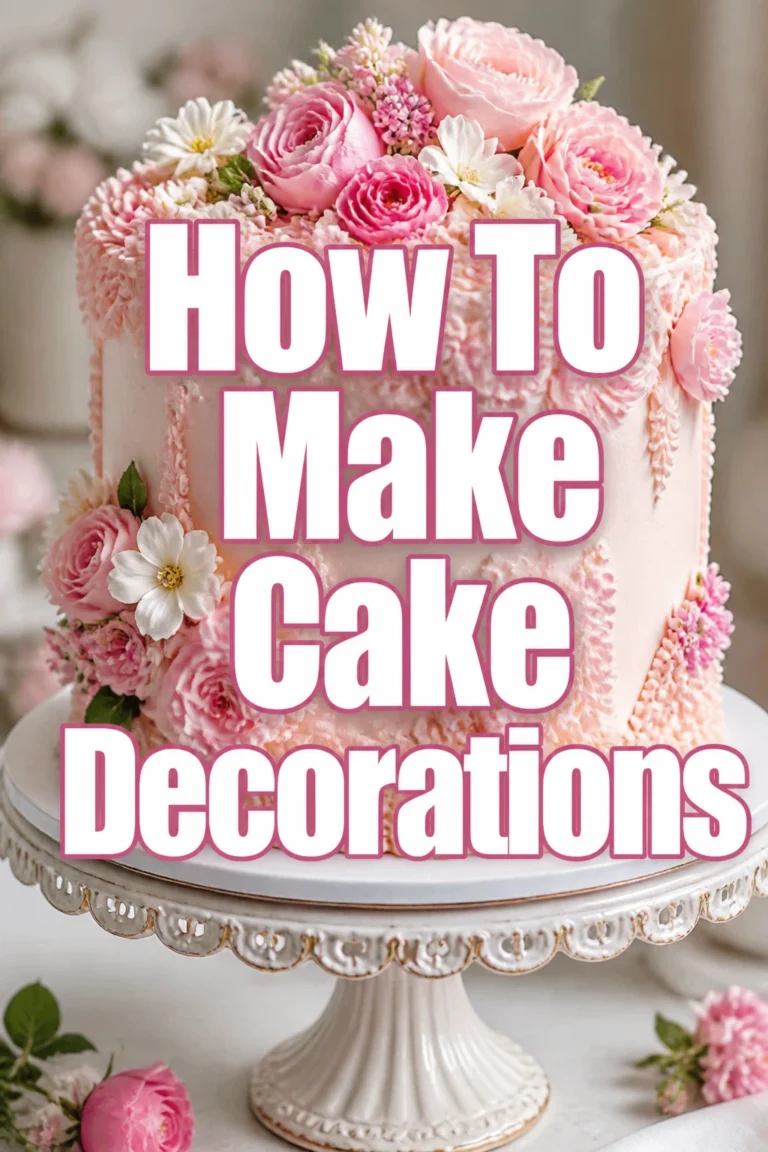 How To Make Cake Decorations
