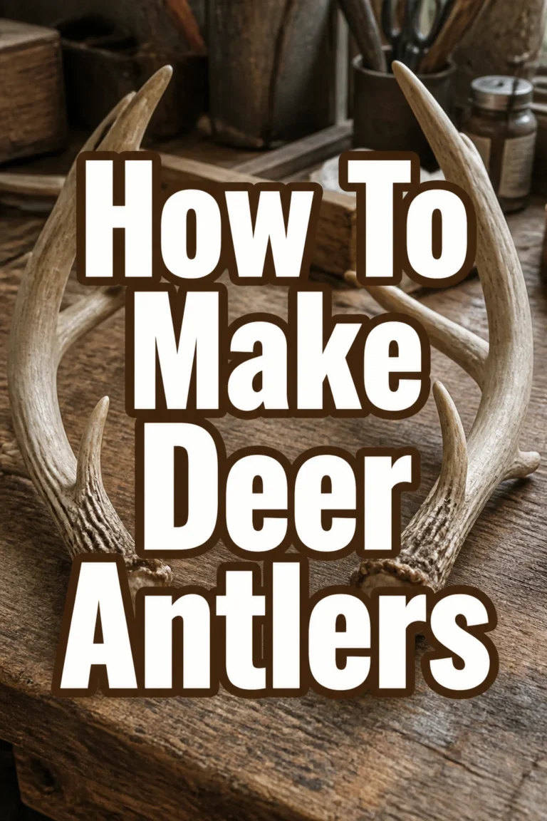 How To Make Deer Antlers