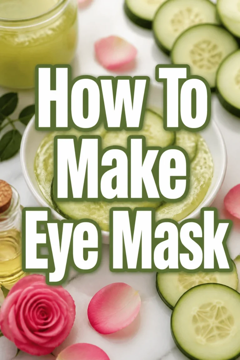 How To Make Eye Mask
