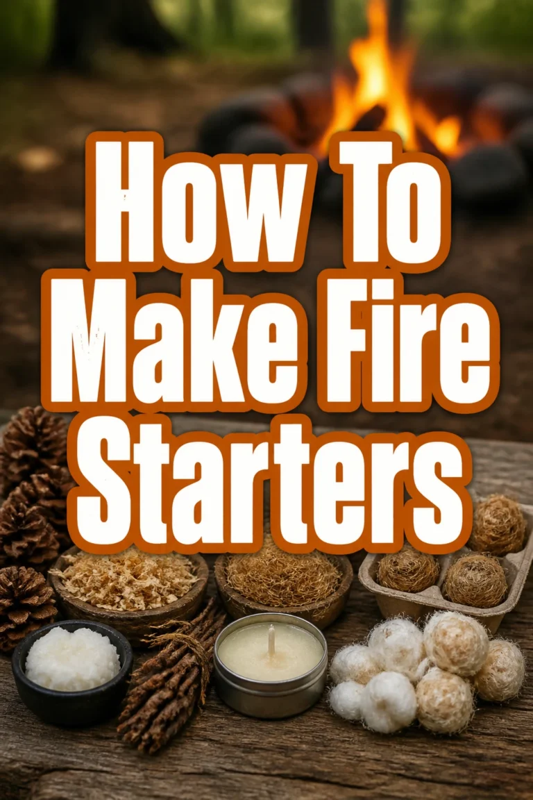 How To Make Fire Starters