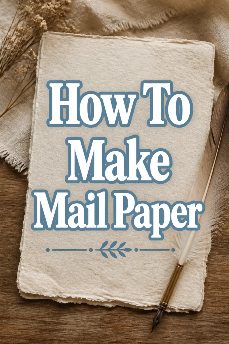 How To Make Mail Paper