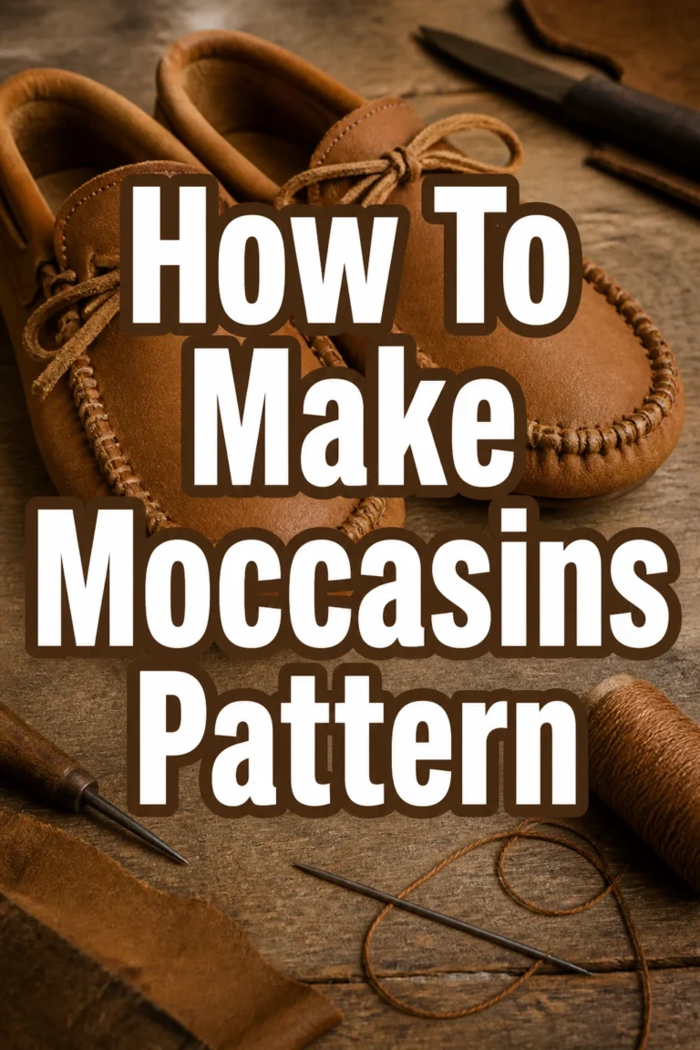 How To Make Moccasins Pattern