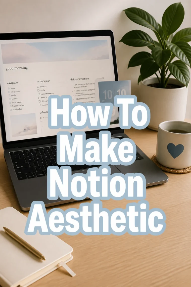 How To Make Notion Aesthetic