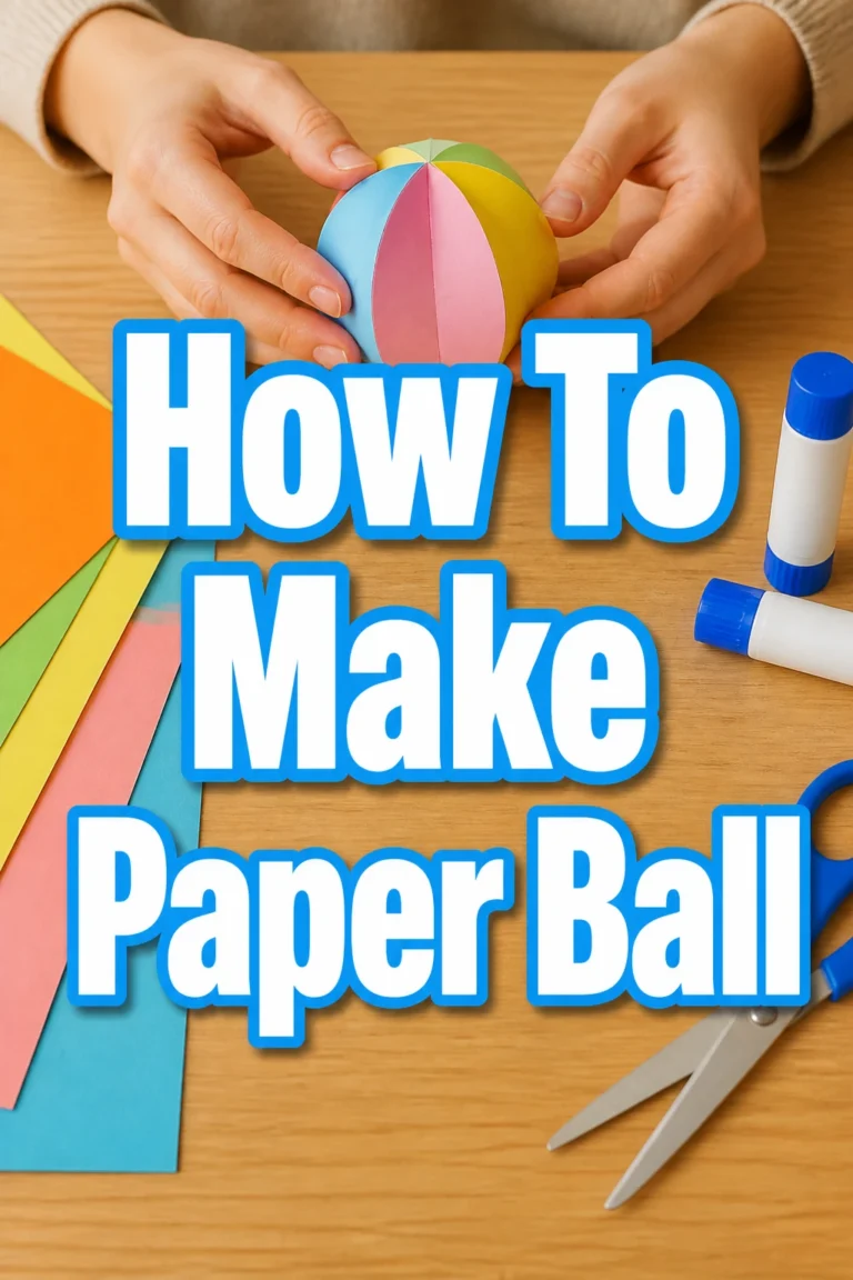 How To Make Paper Ball