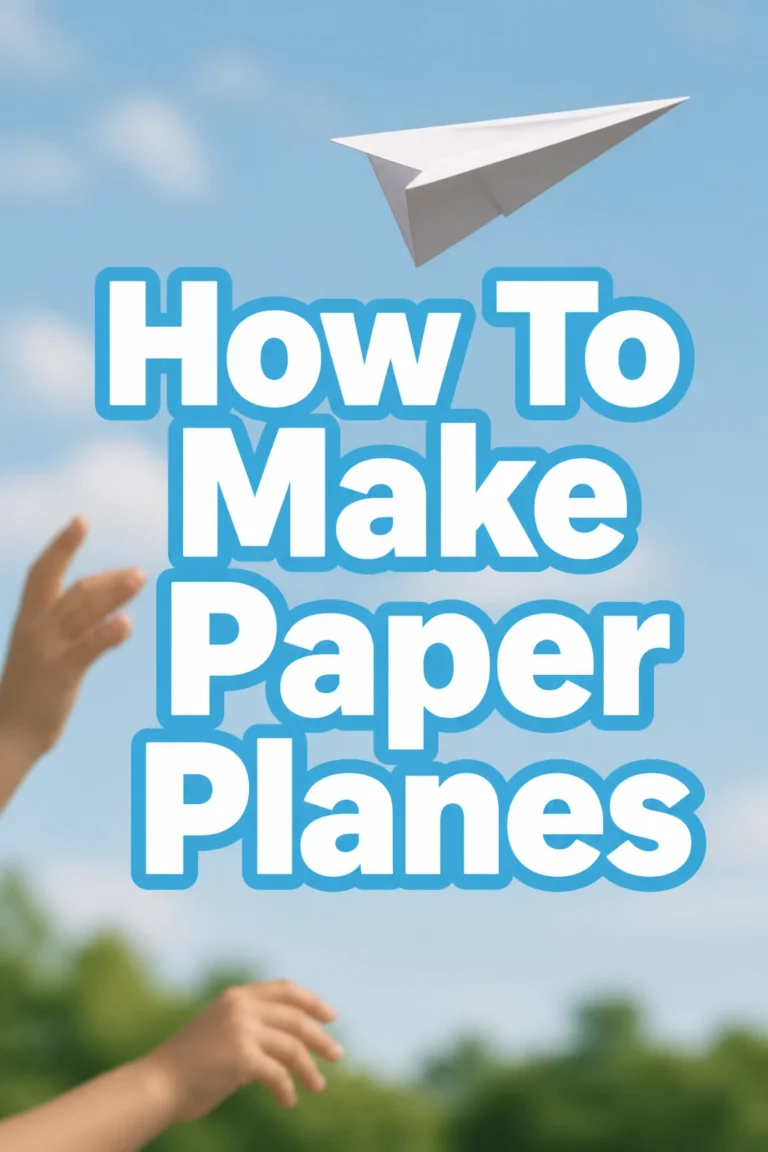 How To Make Paper Planes