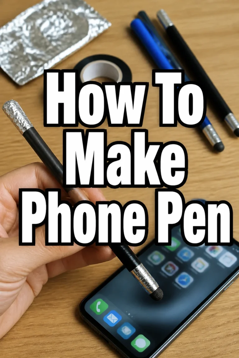 How To Make Phone Pen