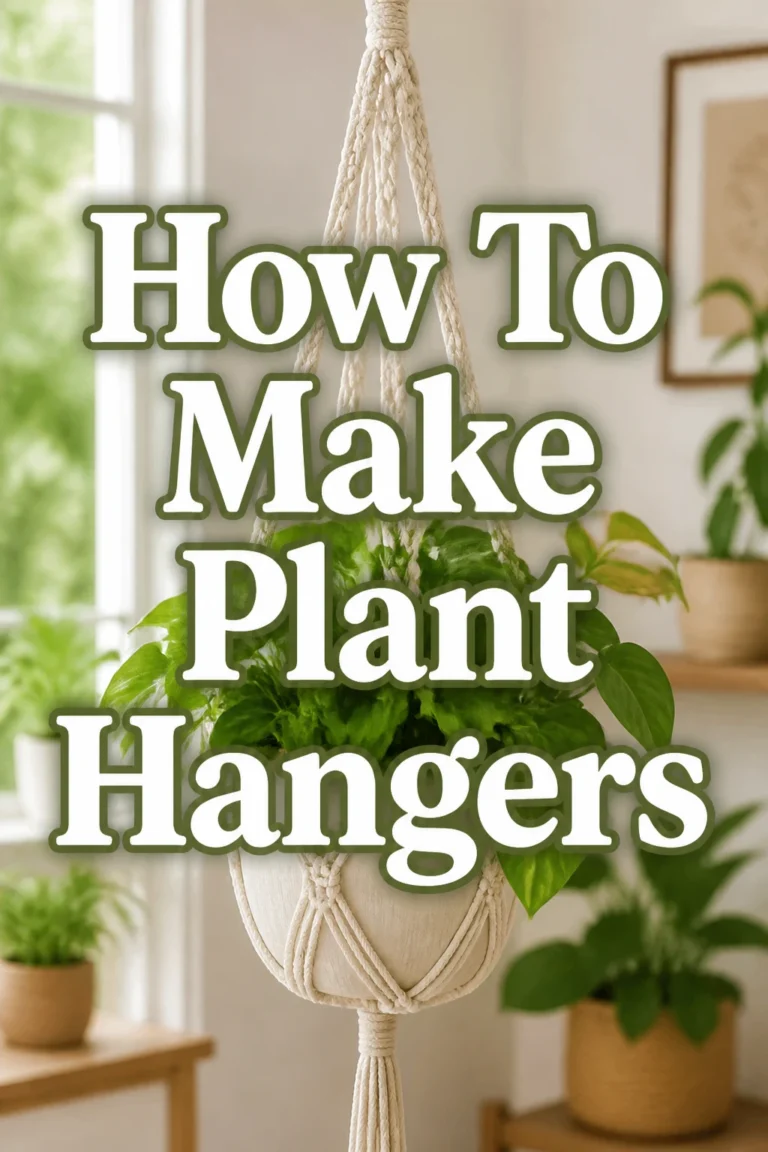 How To Make Plant Hangers