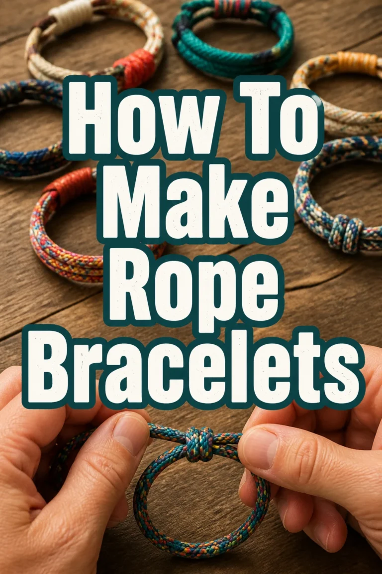 How To Make Rope Bracelets