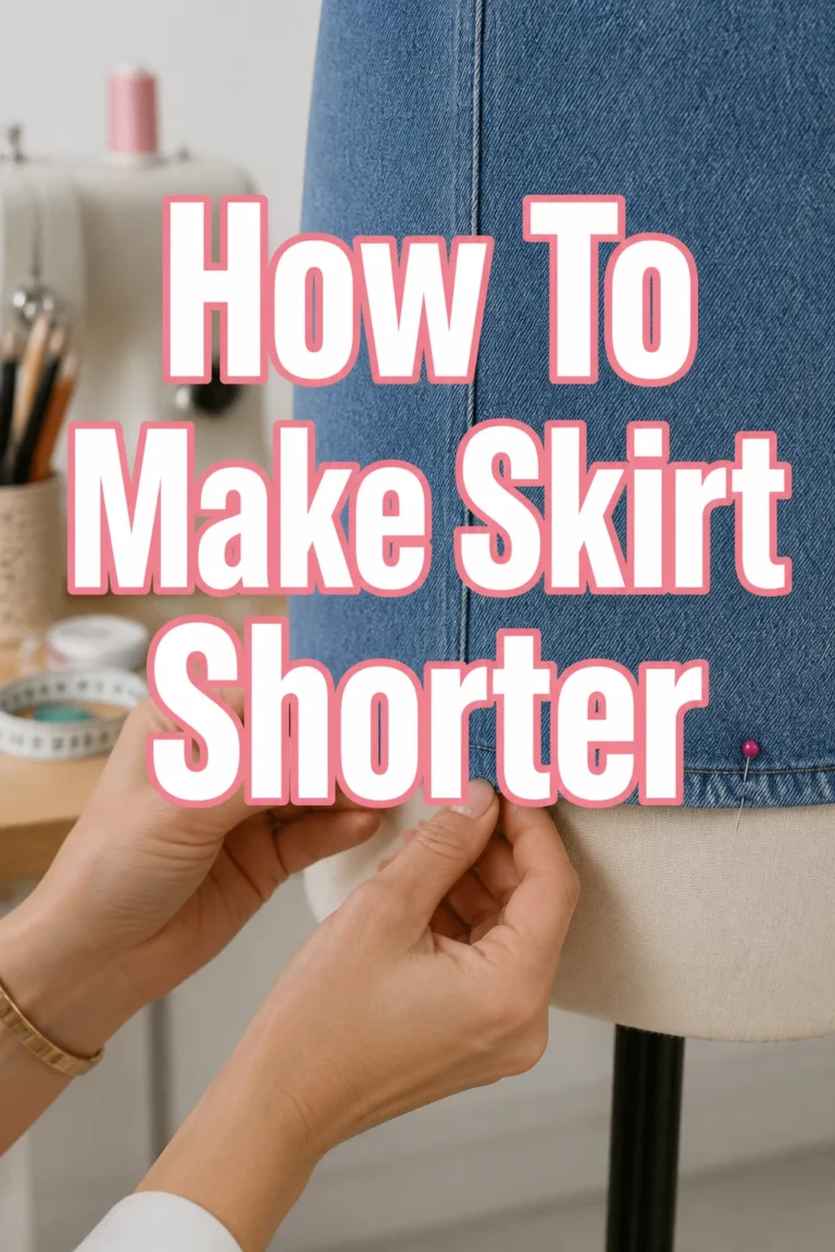 How To Make Skirt Shorter