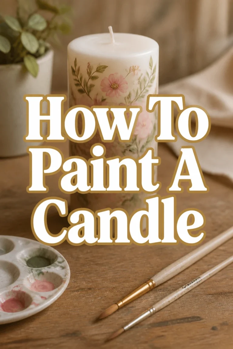 How To Paint A Candle