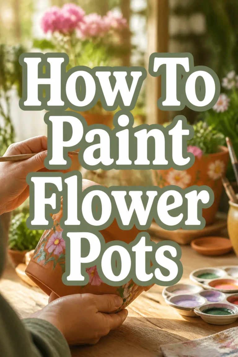 How To Paint Flower Pots
