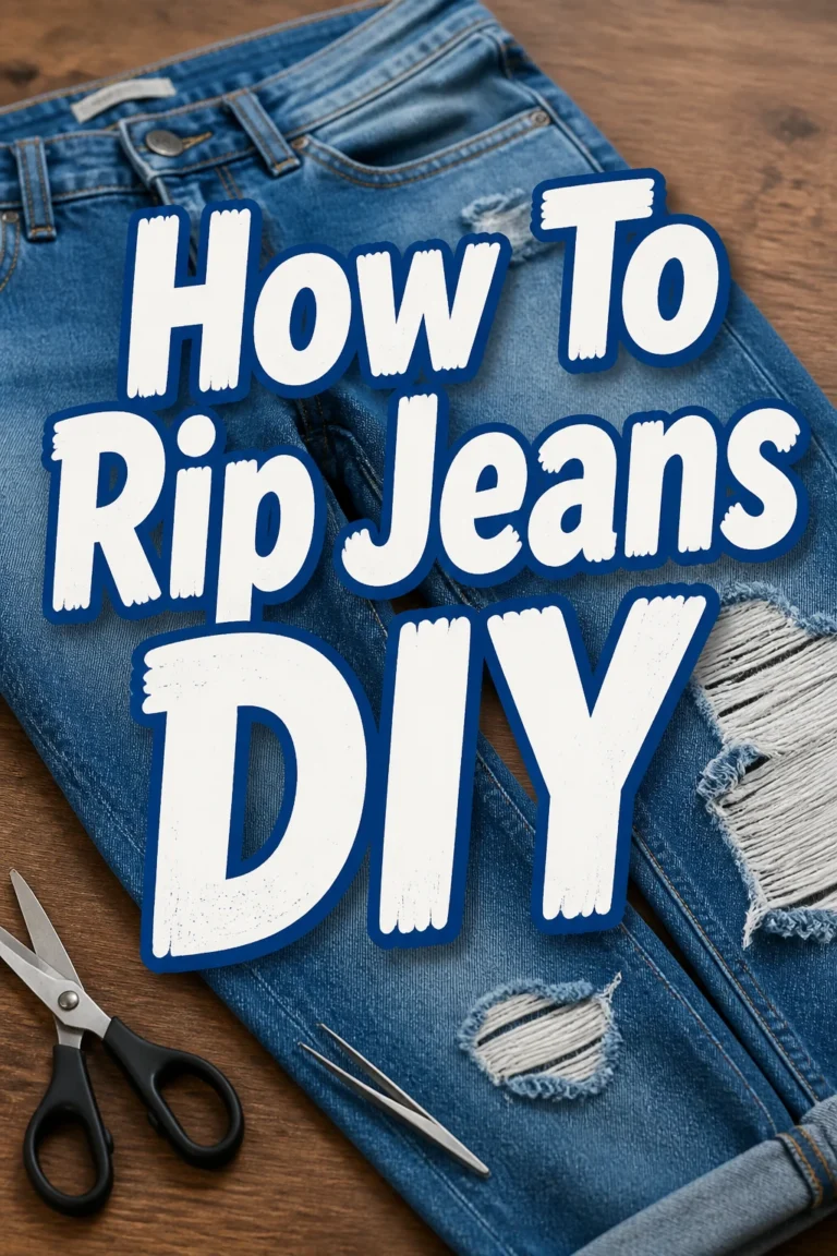 How To Rip Jeans DIY
