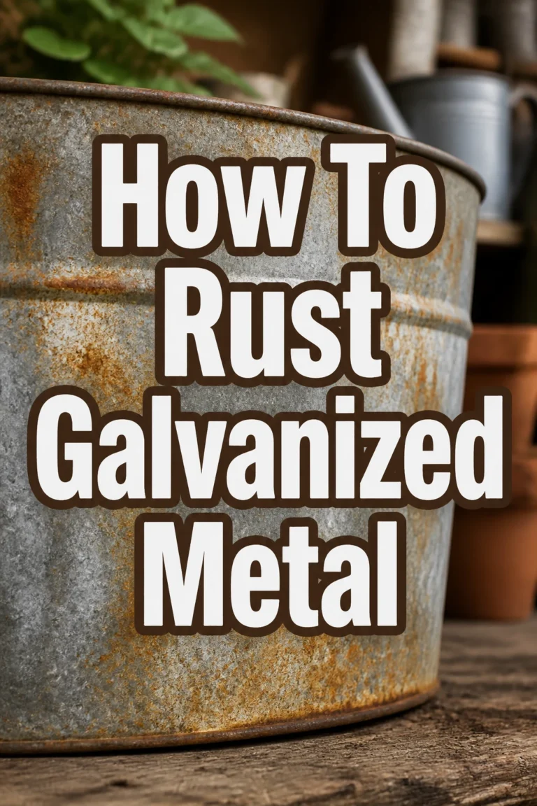 How To Rust Galvanized Metal