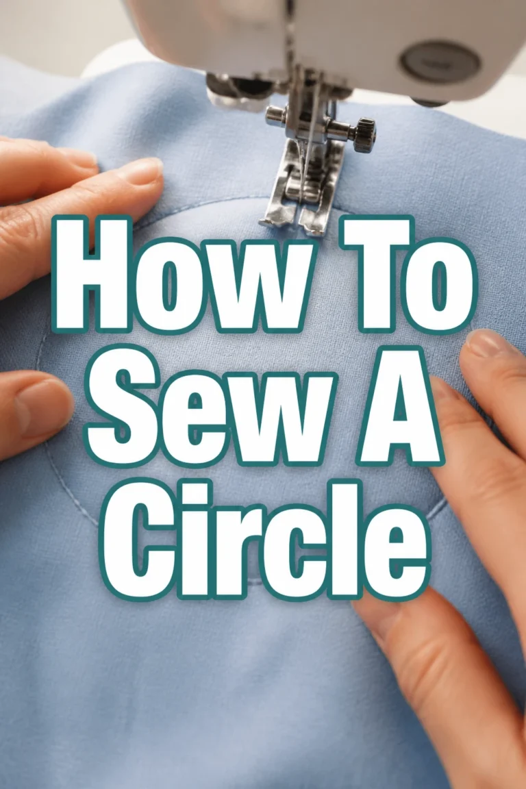 How To Sew A Circle