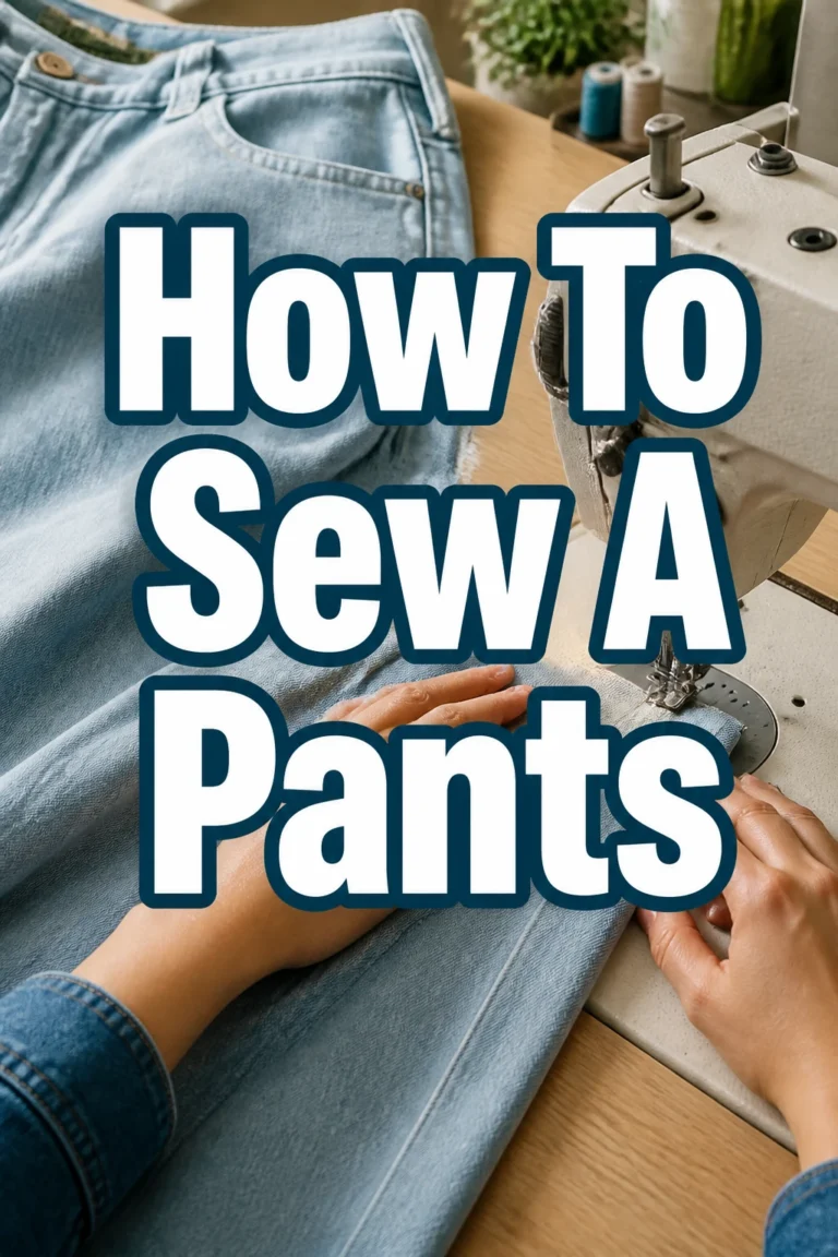 How To Sew A Pants