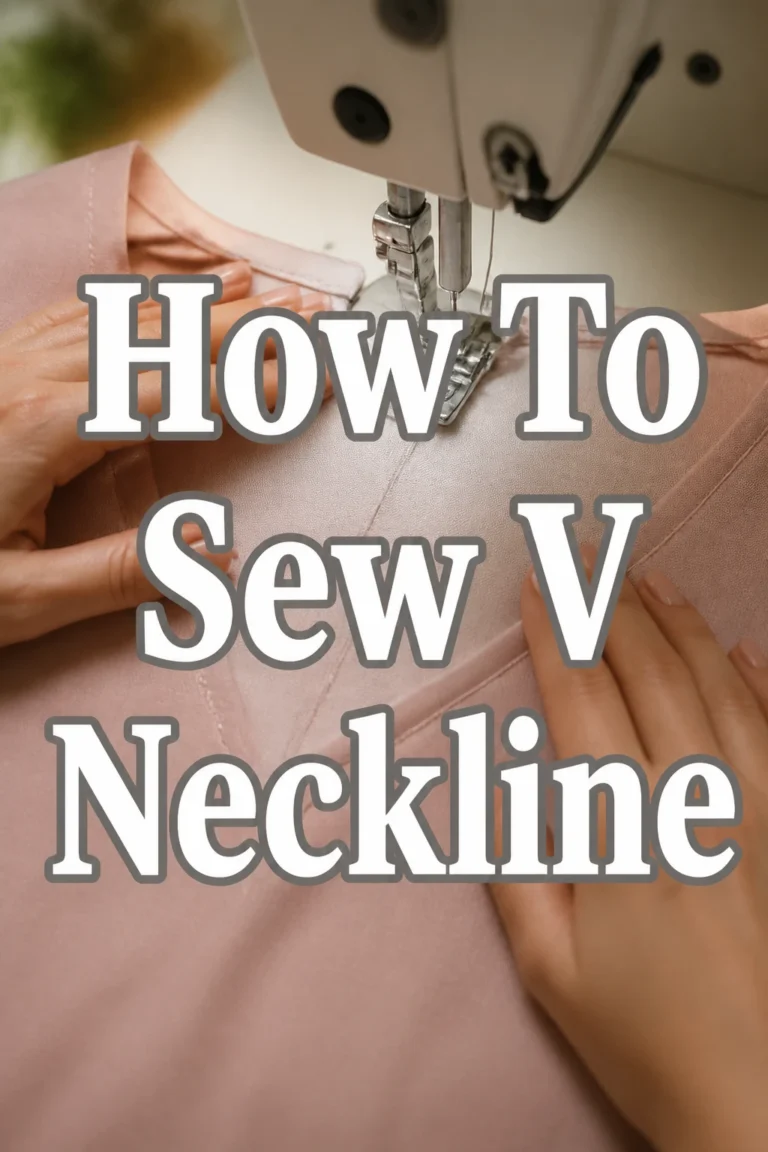 How To Sew V Neckline