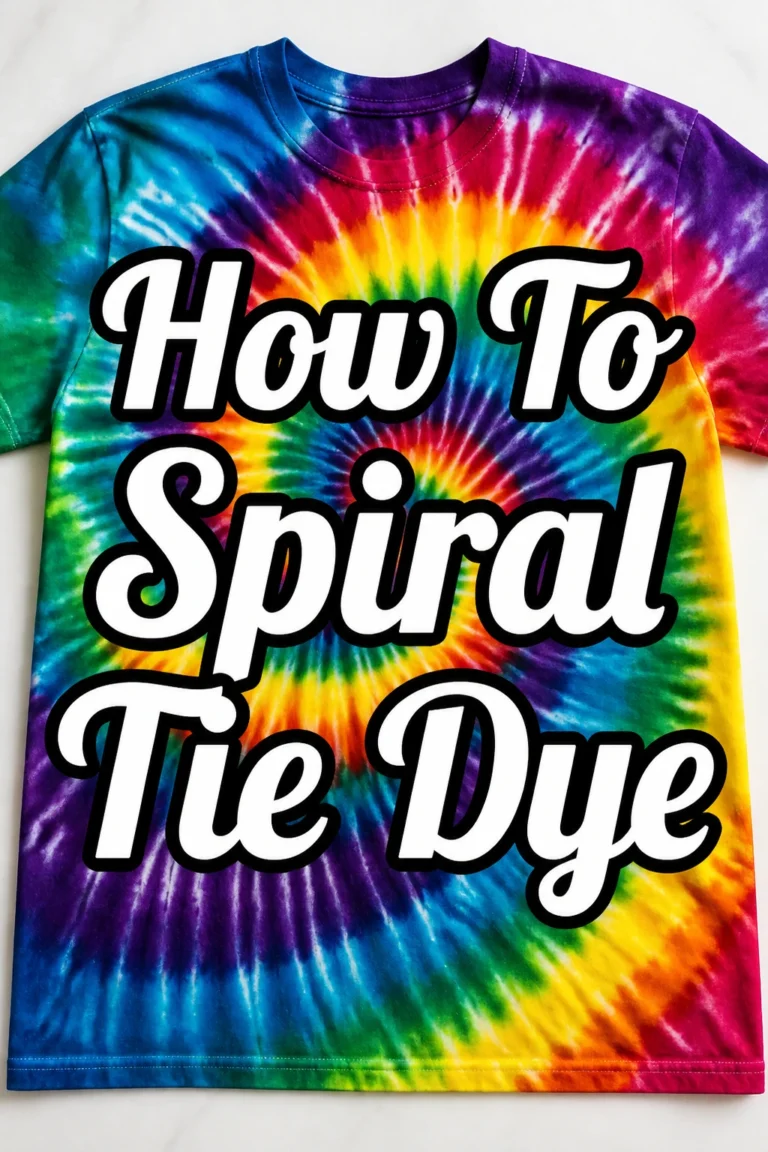 How To Spiral Tie Dye