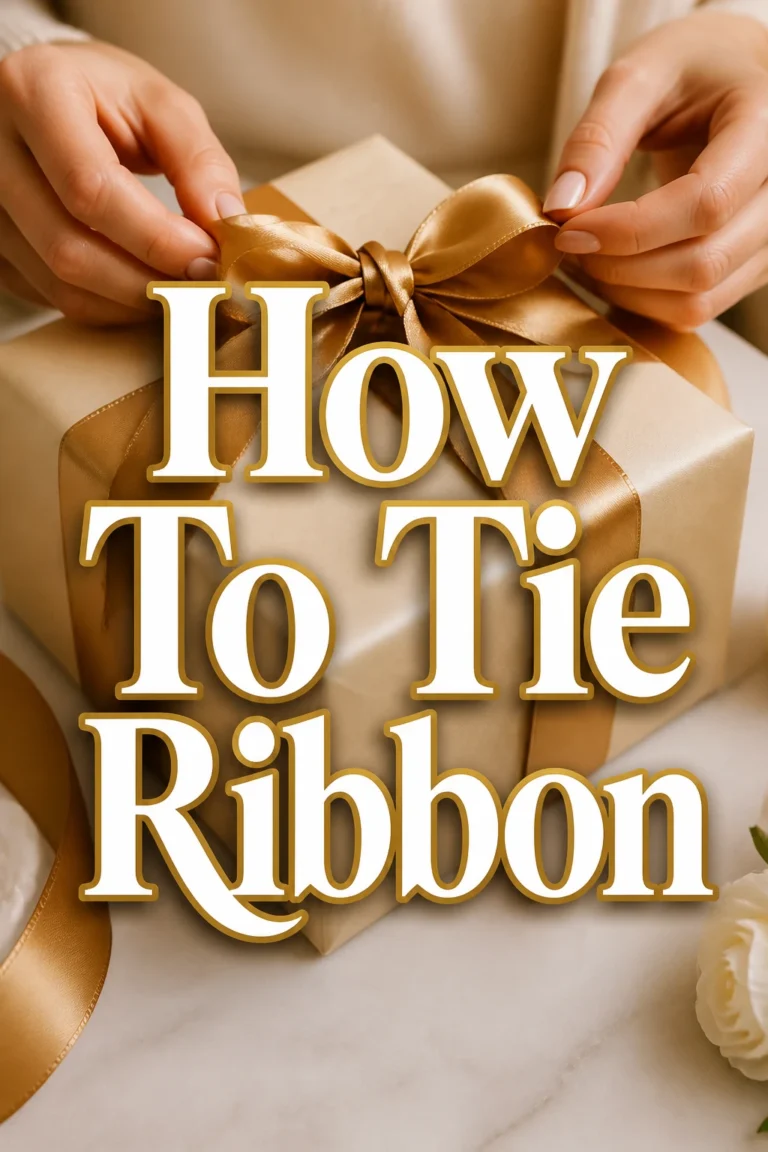 How To Tie Ribbon