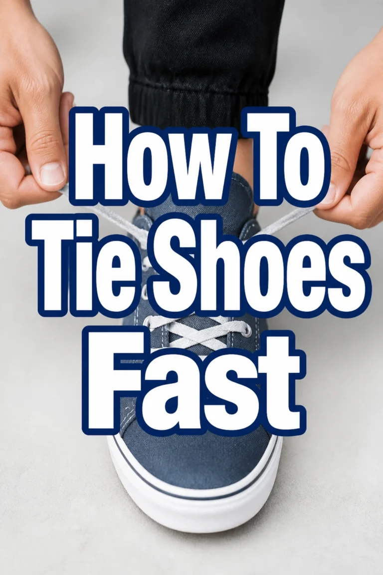 How To Tie Shoes Fast