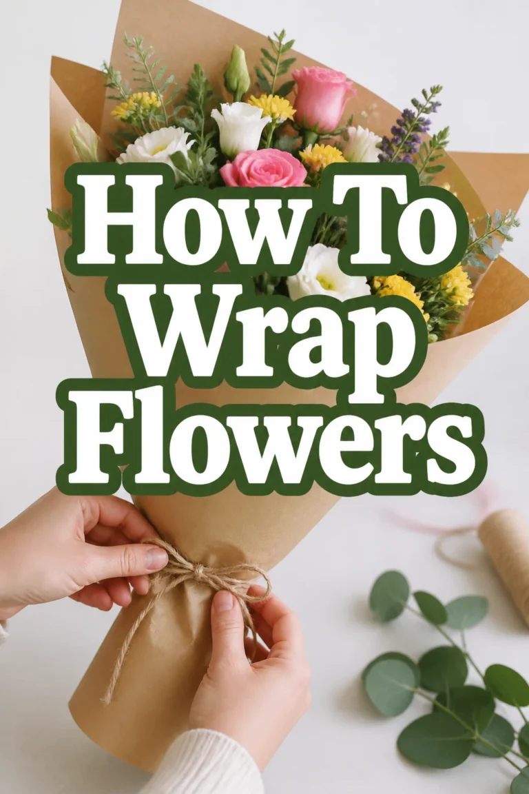 How To Wrap Flowers